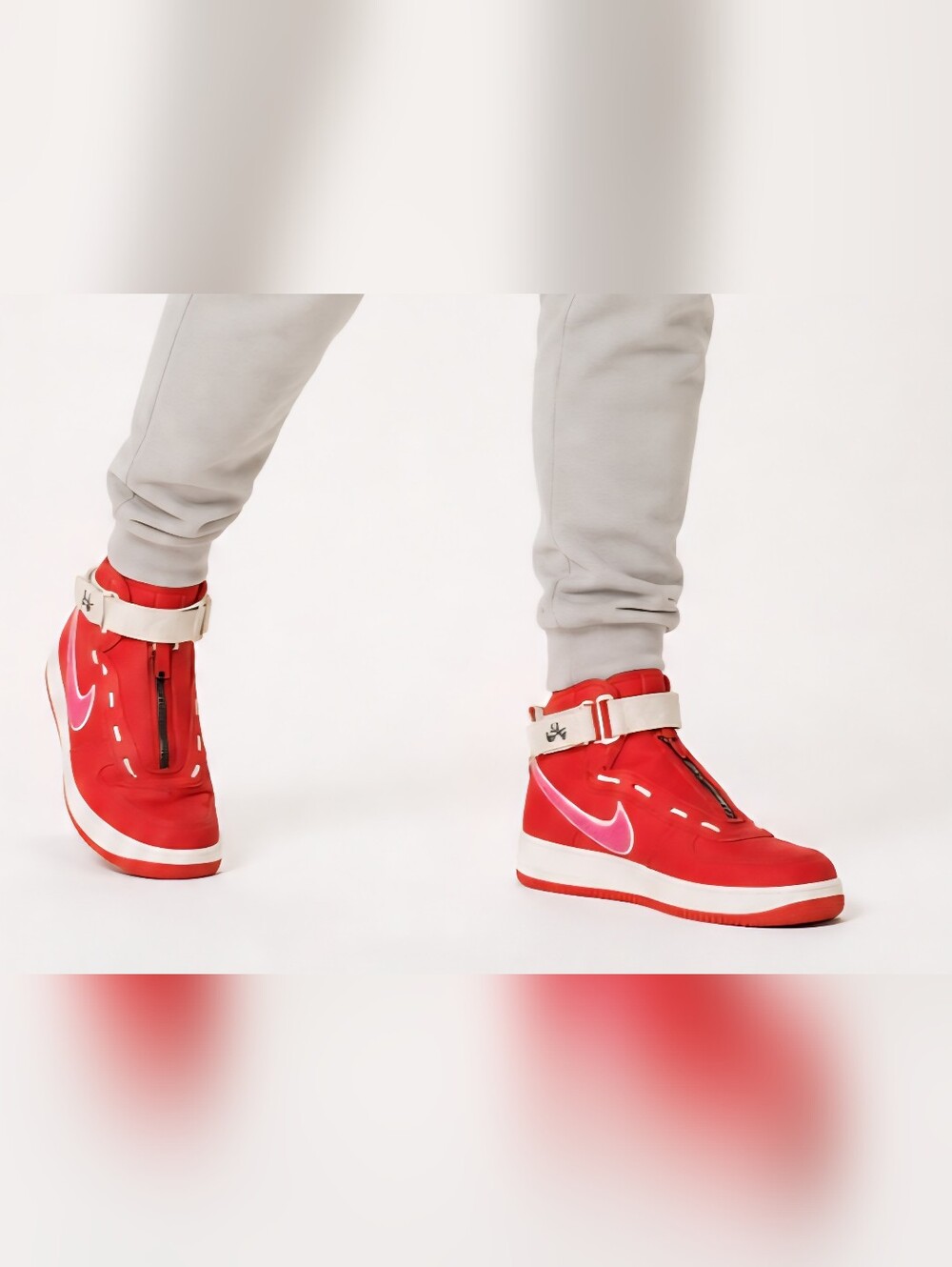 Nike Air Force 1 High Emotionally Unavailable AV5840-600 Team Red Zipped Sz 11